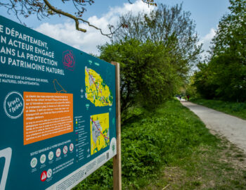 Panneau Le Chemin des Roses