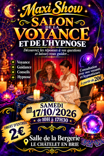 Salon de la Voyance et de L'Hypnose Maxi-Show au Châtelet-en-Brie_Le Châtelet-en-Brie