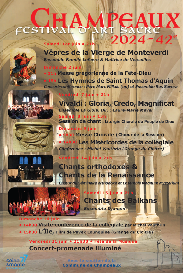Programme 42e festival d’art sacré de Champeaux