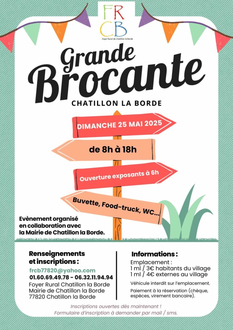 Brocante à Châtillon-la-Borde