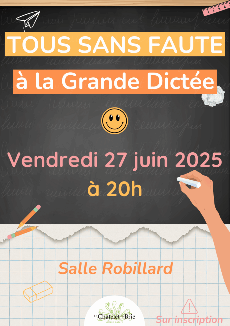 Tous sans faute à la Grande Dictée du Châtelet-en-Brie