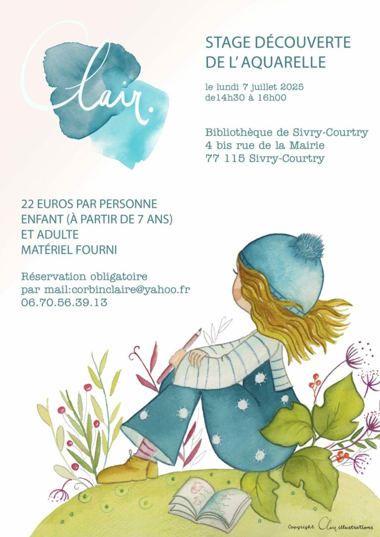 Stage découvert de l’aquarelle à Sivry-Courtry
