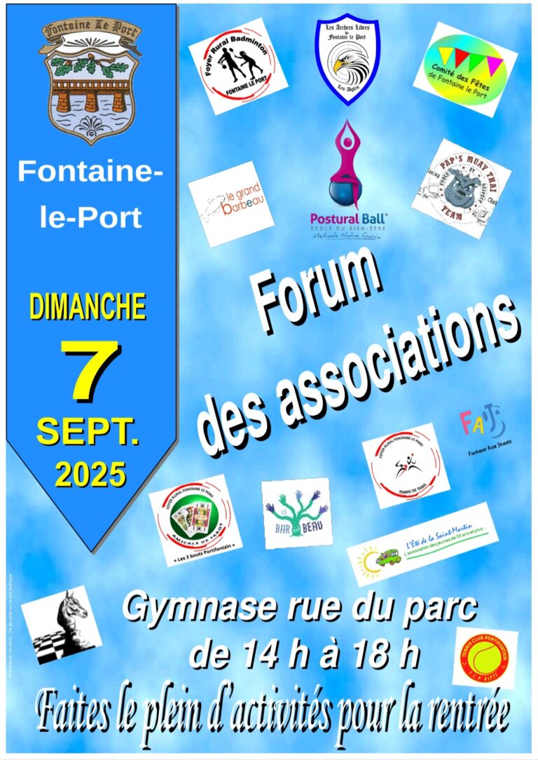 Forum des associations à Fontaine-le-Port