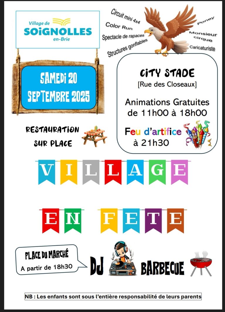 Fête du Village à Soignolles-en-Brie