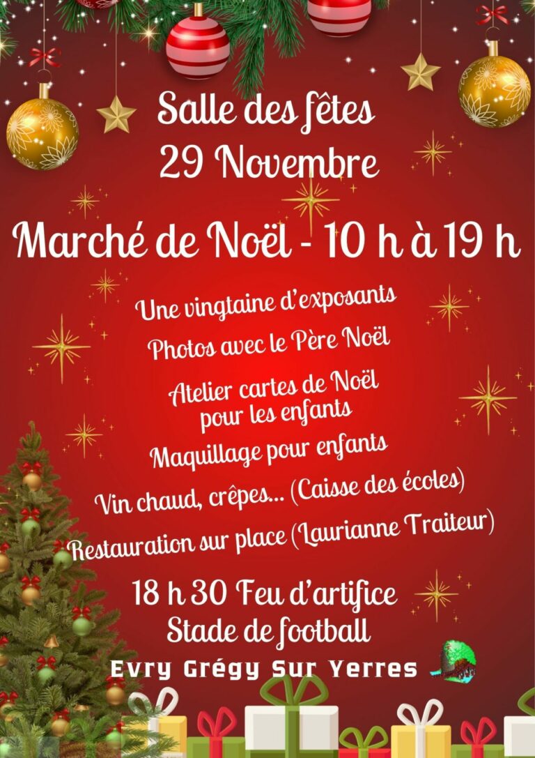 Marché de Noël à Evry-Grégy-sur-Yerres