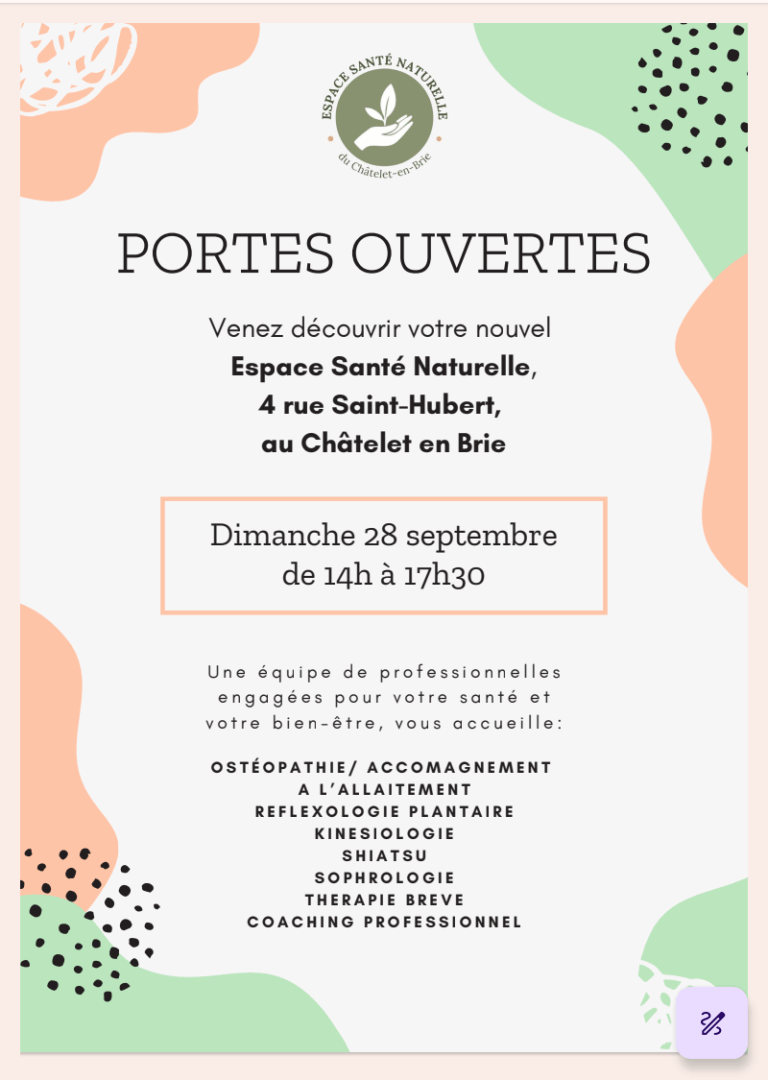 Affiche portes ouvertes