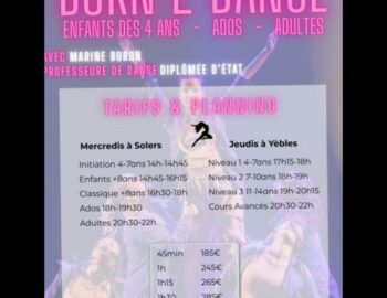 Reprise des cours de danses – Solers