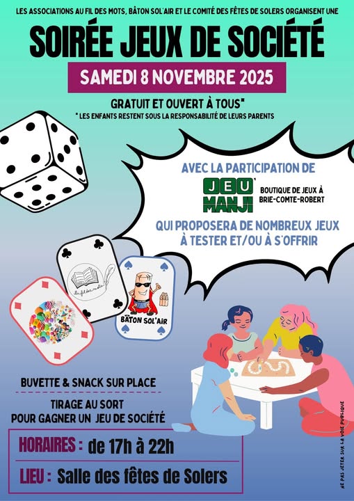 Soirée Jeux de société
