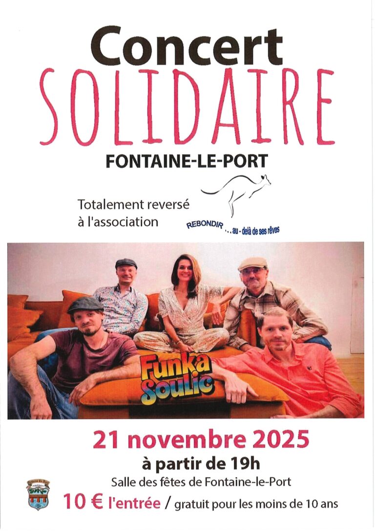 Concert solidaire à Fontaine-le-Port_Fontaine-le-Port