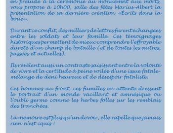 Commémoration 11 novembre 1918 à Valence-en-Brie