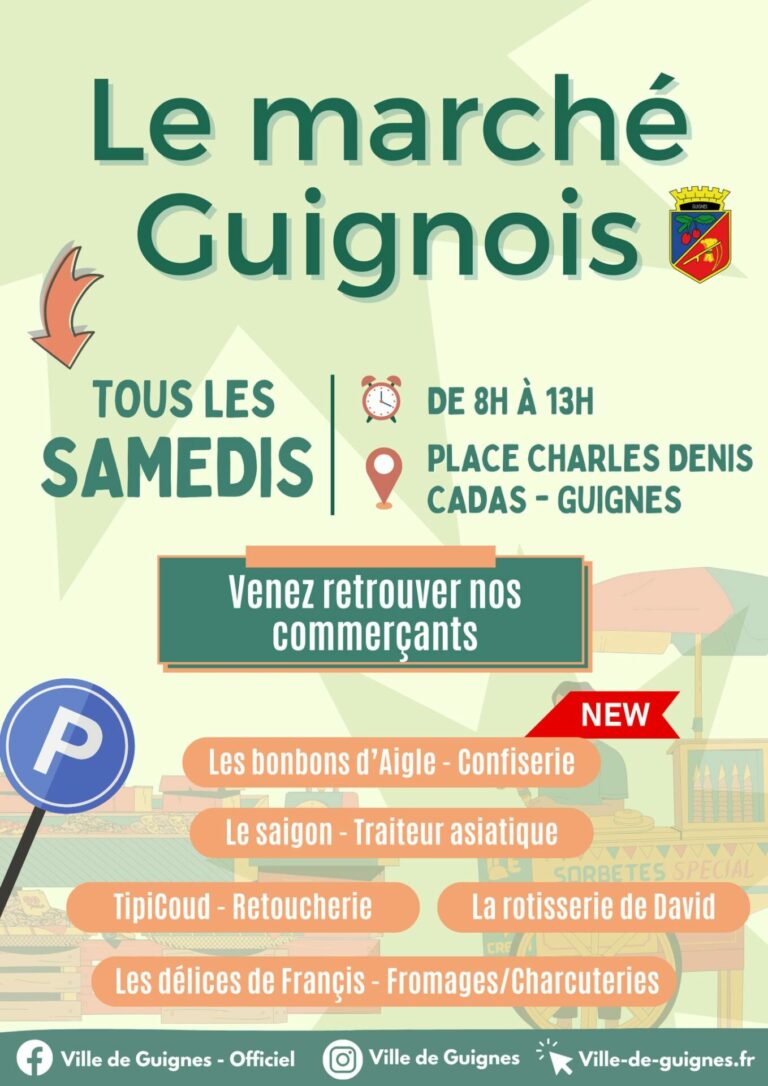 Affiche marché Guignes 2024