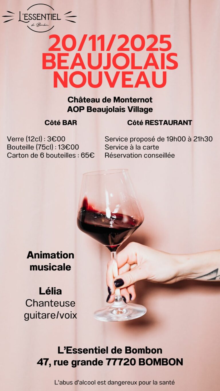 Soirée Beaujolais  Bombon