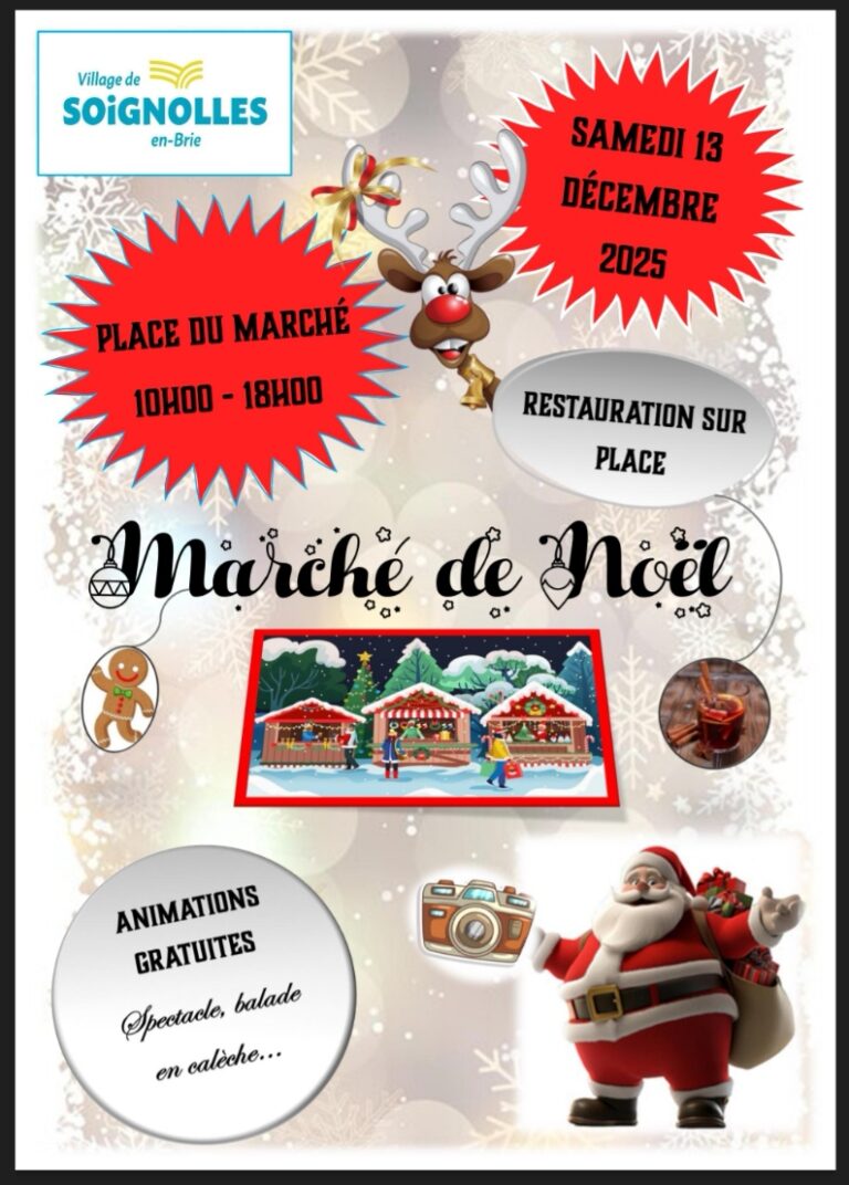 Marché de noël Soignolles en Brie