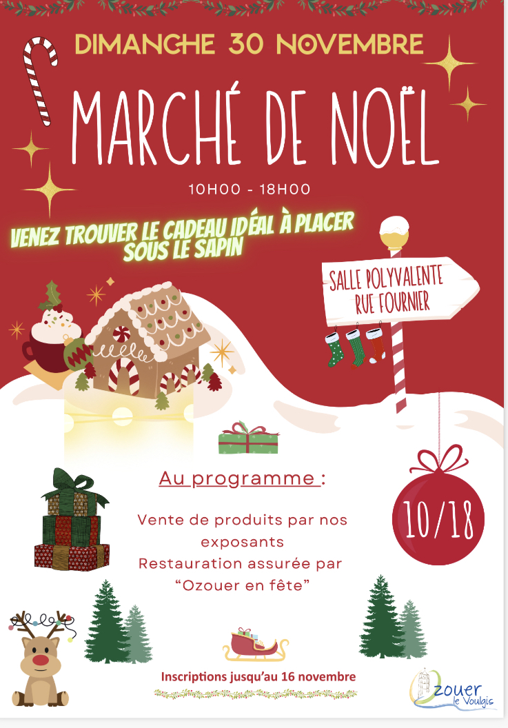 Marché de Noël d&rsquo;Ozouer-le-Voulgis