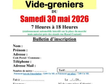 Fiche d'inscription