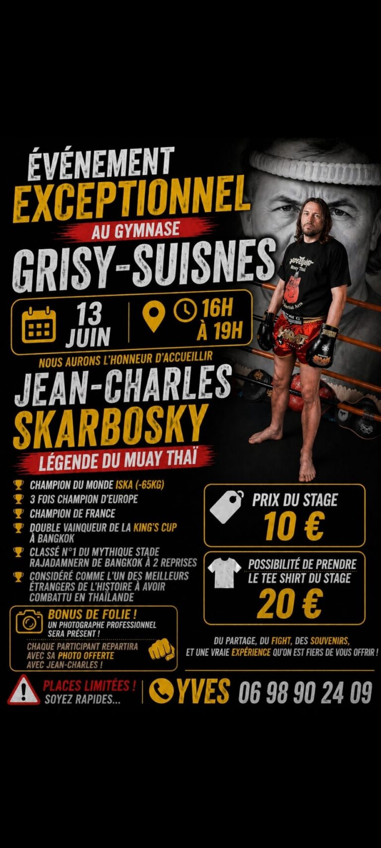 Stage de muay thaï avec J-C. Skarbowsky à Grisy-Suisnes