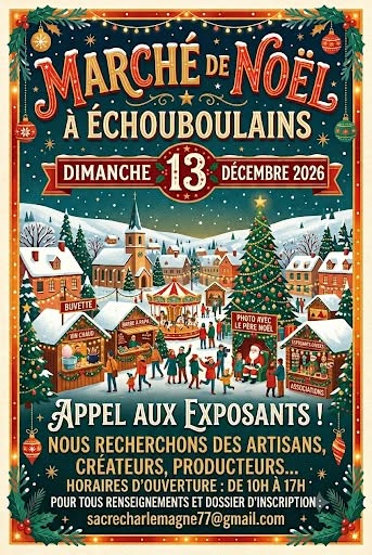 Inscriptions au marché de Noël 2026 à Échouboulains