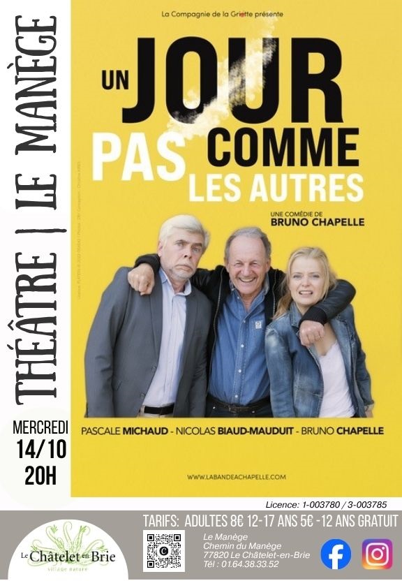 Théâtre : « Un jour pas comme les autres » au Châtelet-en-Brie