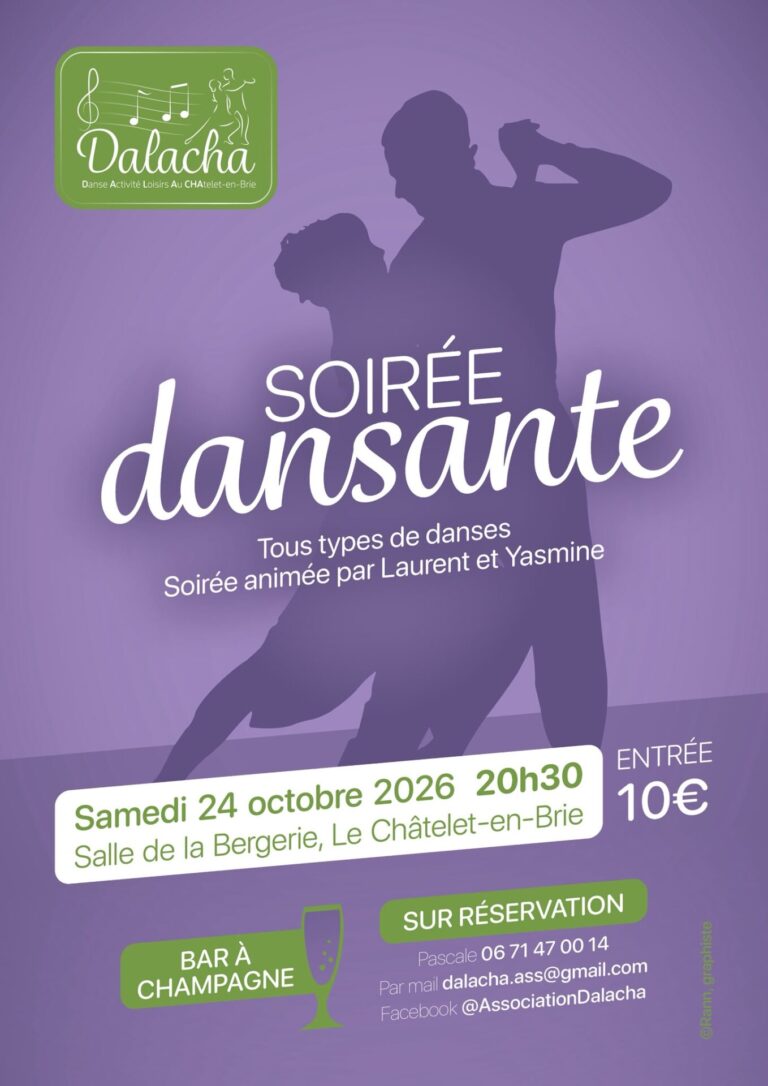 Affiche soirée dansante