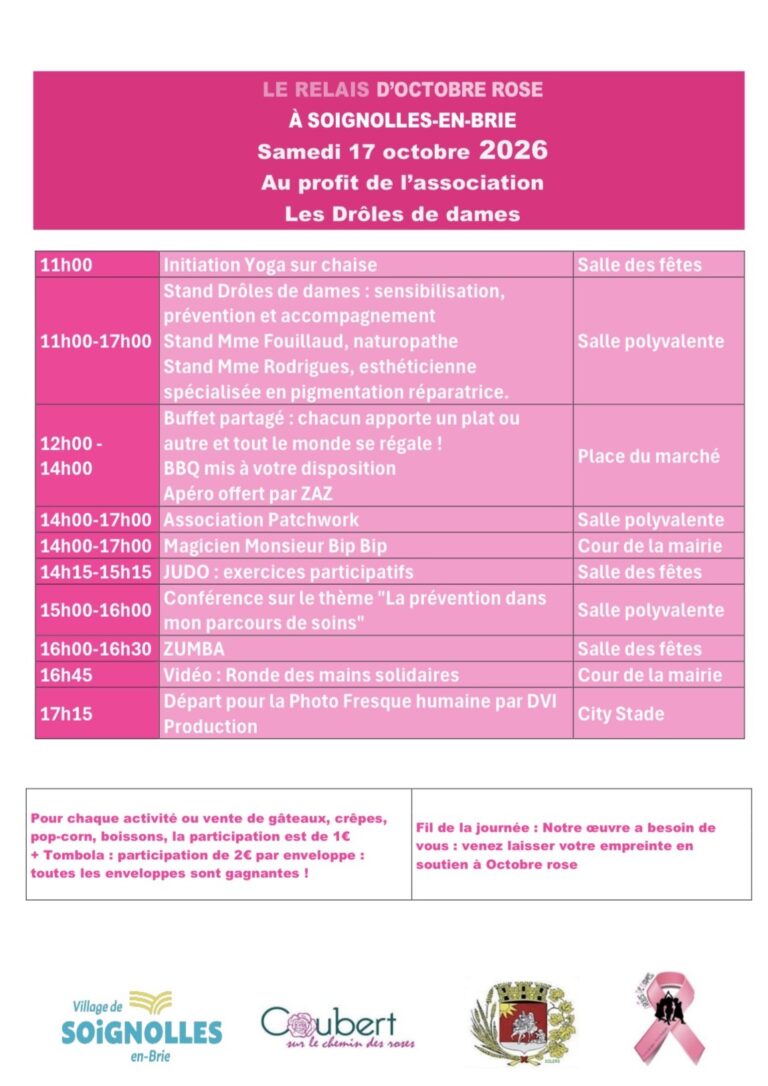 Octobre Rose à Soignolles-en-Brie_Soignolles-en-Brie
